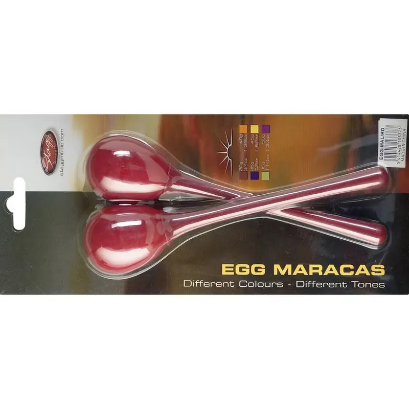 Nouvelle Collection Shaker Stagg Egg Red - Manche Plastique- La Paire
