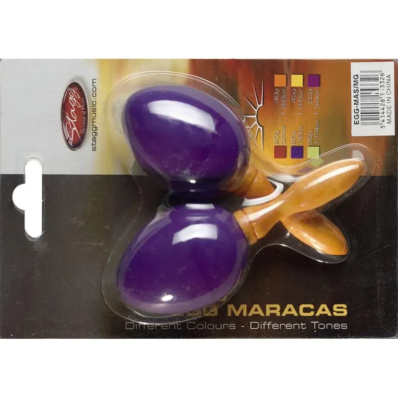 Meilleur Prix Shaker Stagg Egg Purple - Manche Bois - La Paire