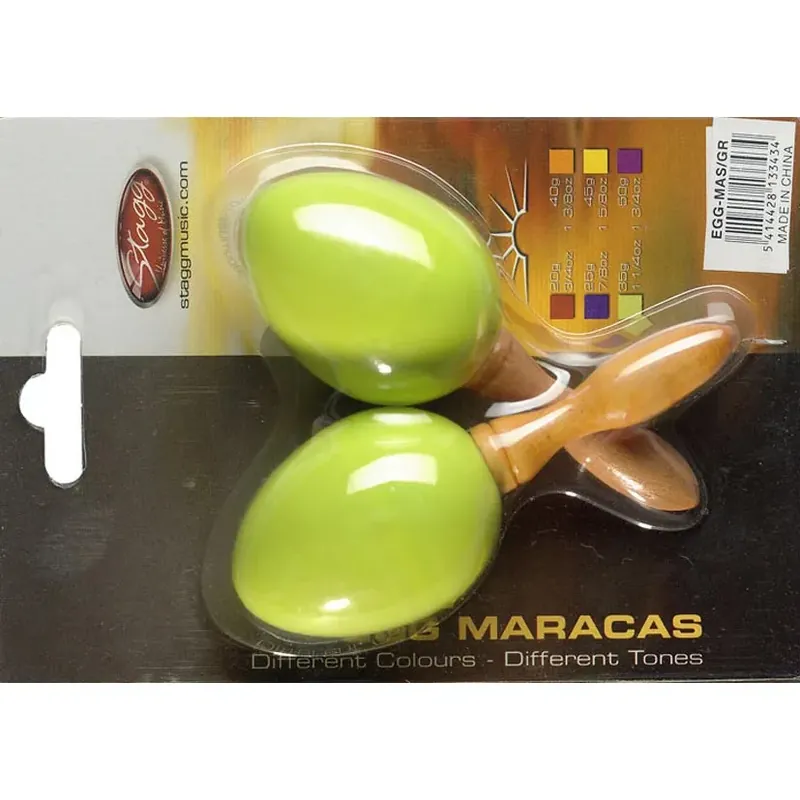 Prix Réduit Shaker Stagg Egg Green - Manche Bois - La Paire