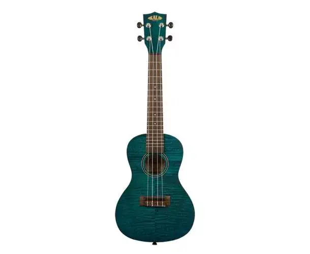 Marque KA-CEMB EXOTIC MAHOGANY CONCERT - TRANSPARENT BLUE
