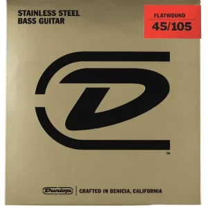 Soldes DISCONTINUE Dunlop DBFS45105 - flatwound médium !45-65-85-105