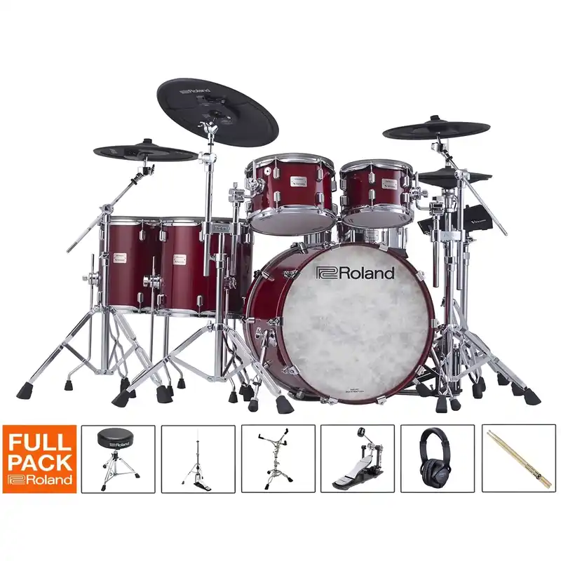Offre Spéciale ROLAND VAD716 Batterie V-Drums Acoustic Gloss Cherry Full Pack