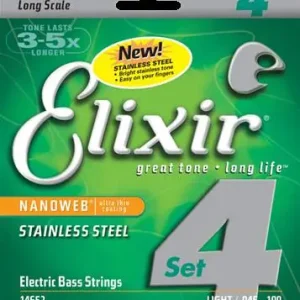 Meilleur Prix Elixir 14652 - bass 4c light ss 45-100