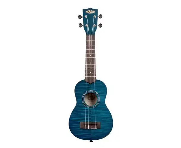 KA-SEMB_W/UB-S EXOTIC MAHOGANY SOPRANO - TRANSPARENT BLUE LIVRE AVEC HOUSSE Acheter En Ligne