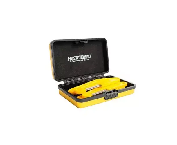 Soldes MN673 6 LIMES DIAMANTEES AVEC POIGNEE AMOVIBLE POUR BASSE ETUI METAL - CORDES MEDIUM/LIGHT