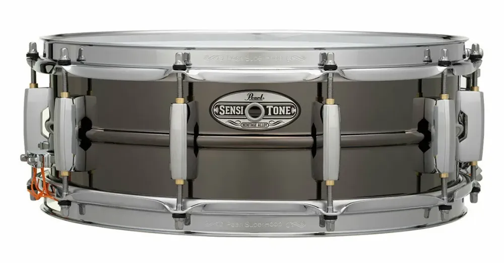 PEARL Sensitone Heritage Alloy Caisse Claire 14"x 5" Laiton Black Chrome Dernière Chance