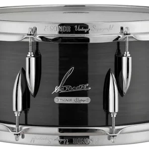 Marque SONOR Vintage Caisse Claire 14"x 6.5" Vintage Black Slate