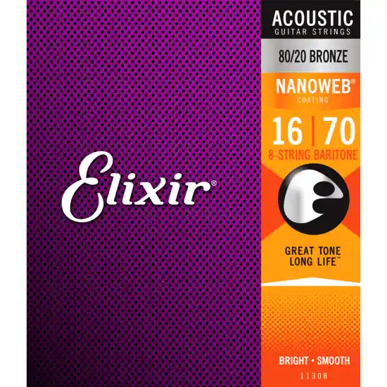 Achat Immédiat Elixir 11308 - acoustique bariton 8c 16-70