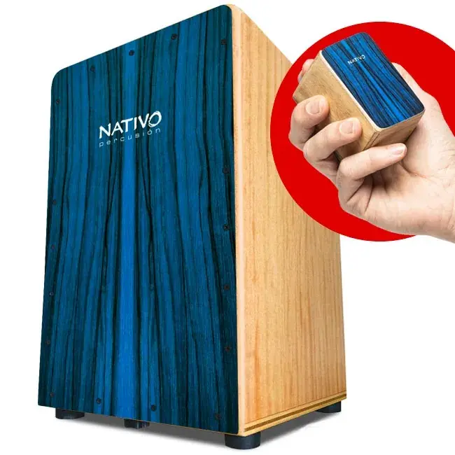 NATIVO Cajon Inicia Blue Meilleure Vente