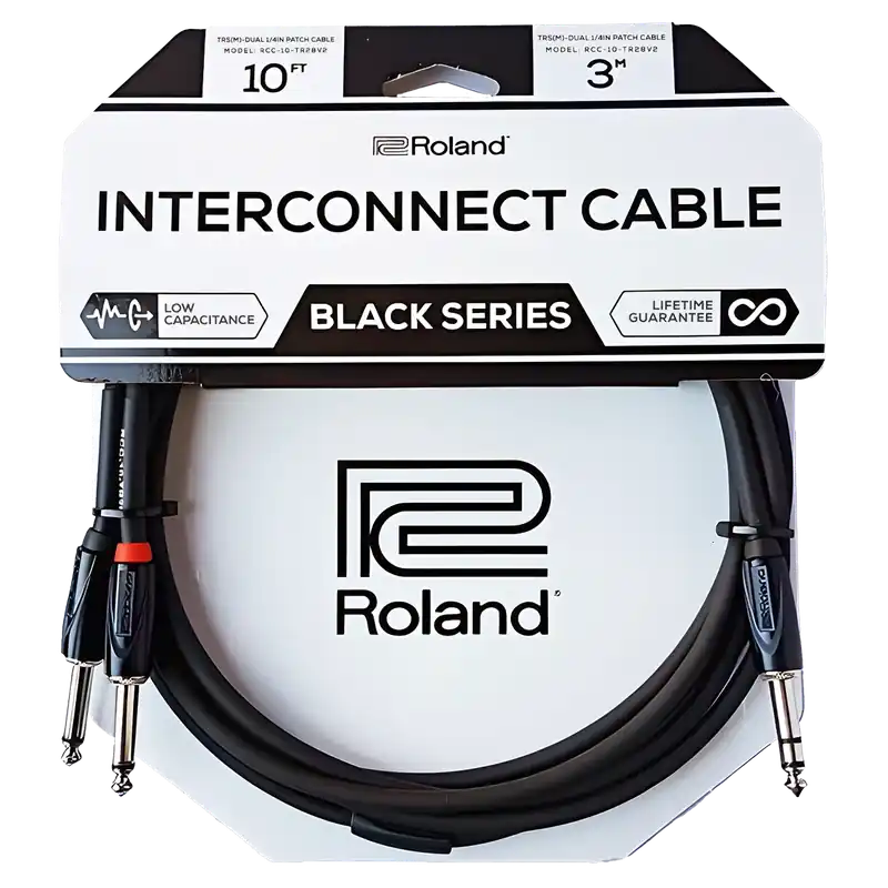 Prix Réduit ROLAND Cable Jack Droit 3M (Stereo/2Mono) - En Y
