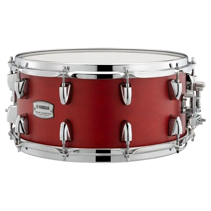 YAMAHA Tour Custom Caisse Claire 14"x 6,5" Candy Apple Satin Nouvel Arrivage