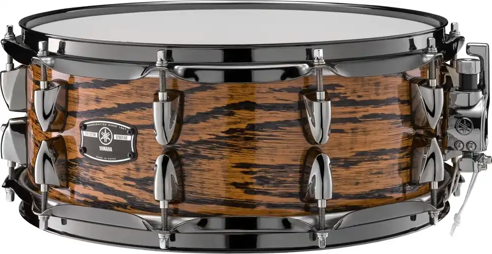 YAMAHA Live Hybrid Custom Oak Caisse Claire 14"x 5,5" Uzu Natural Haute Qualité