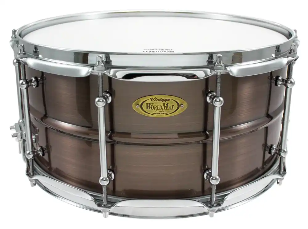 Affaire À Saisir WORLDMAX Black Dawg Caisse Claire 14"x 6.5" Laiton Brushed Red Copper