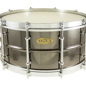 Vente Directe WORLDMAX Black Dawg Caisse Claire 14"x 6.5" Laiton Vintage
