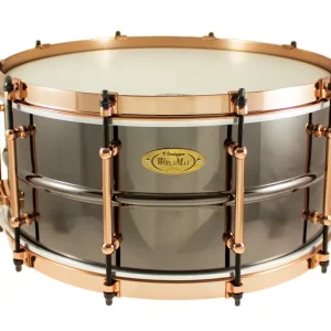 Satisfait Ou Remboursé WORLDMAX Black Dawg Caisse Claire 14"x 6.5" Laiton Aztec Gold Vintage