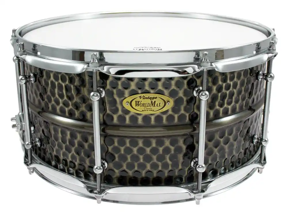 Prix Bas Caisse Claire Wolrdmax 14 X 6.5" - Black Dawg - Laiton Martele
