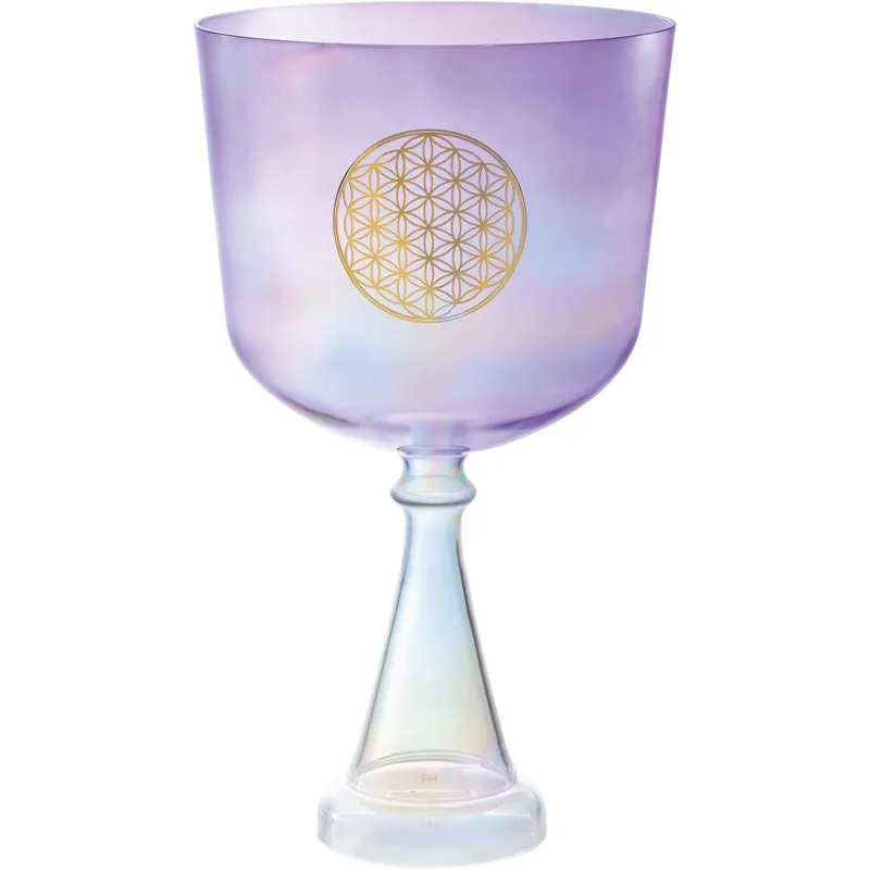 Jusqu'à Épuisement Des Stocks MEINL SONIC ENERGY Calice 08" Heart Chakra - Purple - Flower Of Life