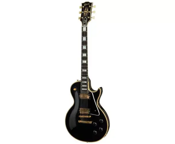 Dernier Modèle 1957 LES PAUL CUSTOM REISSUE 2-PICKUP VOS LEFT-HANDED EBONY