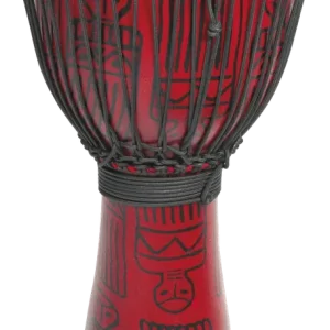 Djembe Tanga 9.5" Energy - Fibre - Red Sarong Populaire