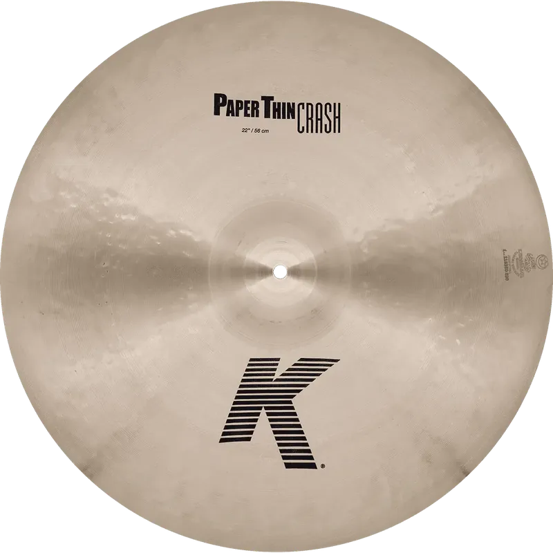 Seulement Aujourd'hui ZILDJIAN K 22" Paper Thin Crash