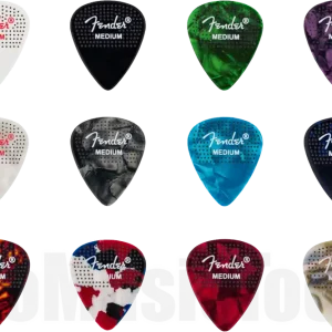 Fender 351 Dotted Celluloid Picks - 12-Pack - Medium Meilleur Choix