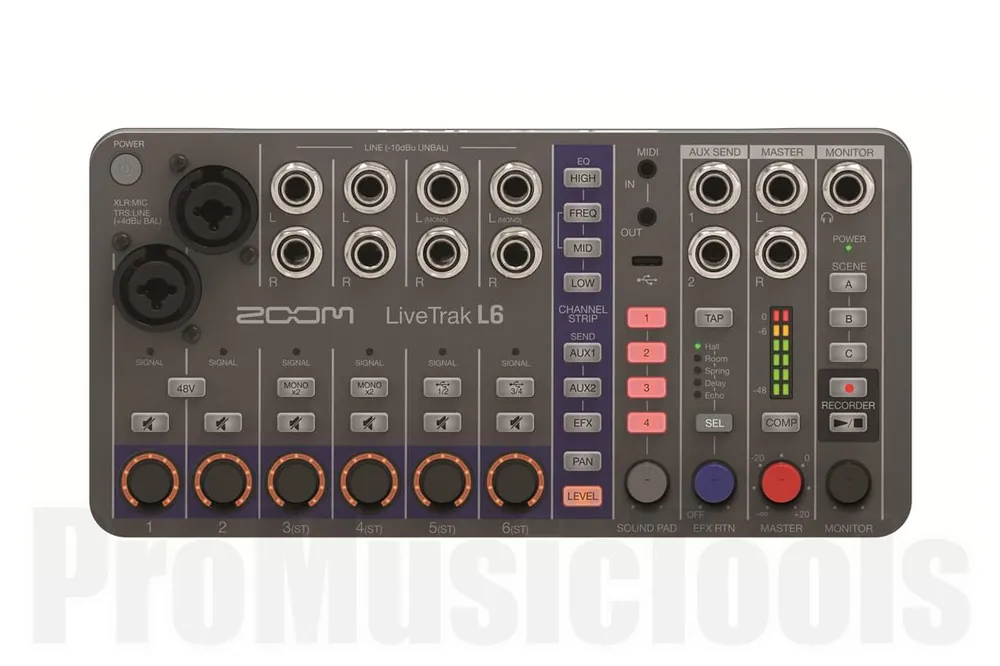 Dernier Modèle Zoom LiveTrak L-6
