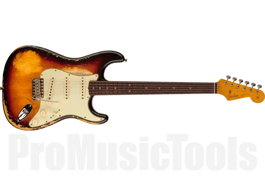 Prix Réduit Fender Custom Shop 1963 Stratocaster Super Heavy Relic - 3A RW - Super Faded Aged 3-Color Sunburst