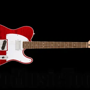 Fender Squier Affinity Series Telecaster FMT SH LRL - White Pickguard - Crimson Red Transparent Pas Cher