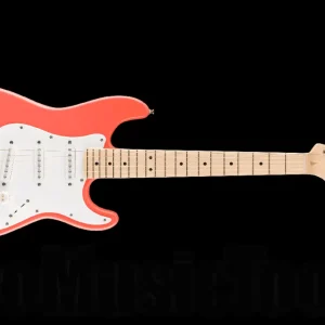 Offre Limitée Fender Squier FSR Mini Stratocaster MN - White Pickguard - Tahitian Coral