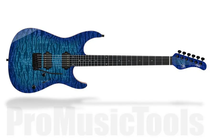 Mayones Aquila Elite V24 S 6 Quilted Maple - Infinity Blue Gloss Nouvel Arrivage