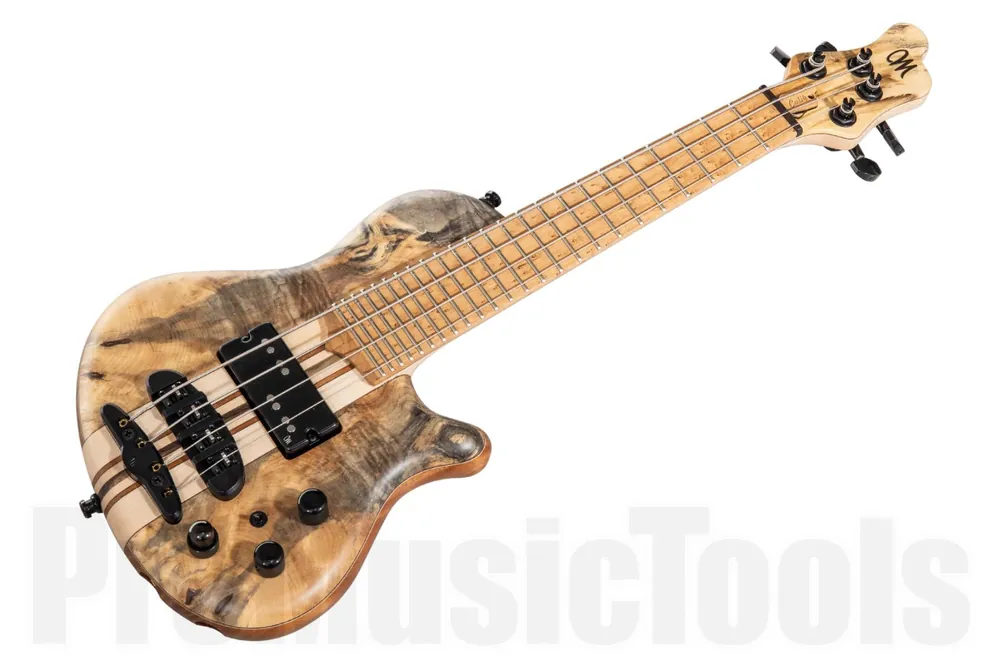 Offre Spéciale Mayones Cali 4 Mini Bass Buckeye Burl - Natural Matt