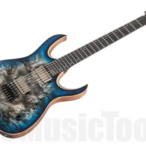 Mayones Duvell 6 Elite Eye Poplar - Trans Jeans Black 3 Tone Blue Burst Satin Populaire