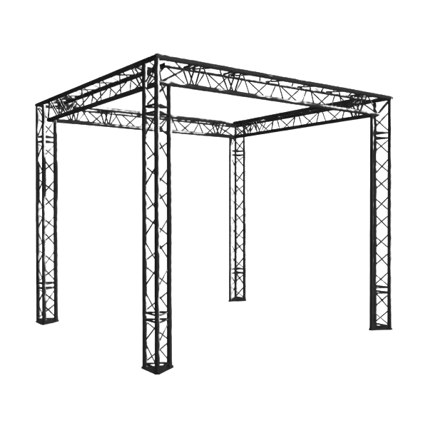 ConteStagePACK STRUCTURE ALU TRIO 290 GRILL 7x4x3.5m (NOIR) Prix Réduit