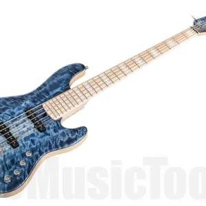 Mayones Jabba Custom 5 4A Curly Poplar - Light Blue Spirit Matt Commande En Gros