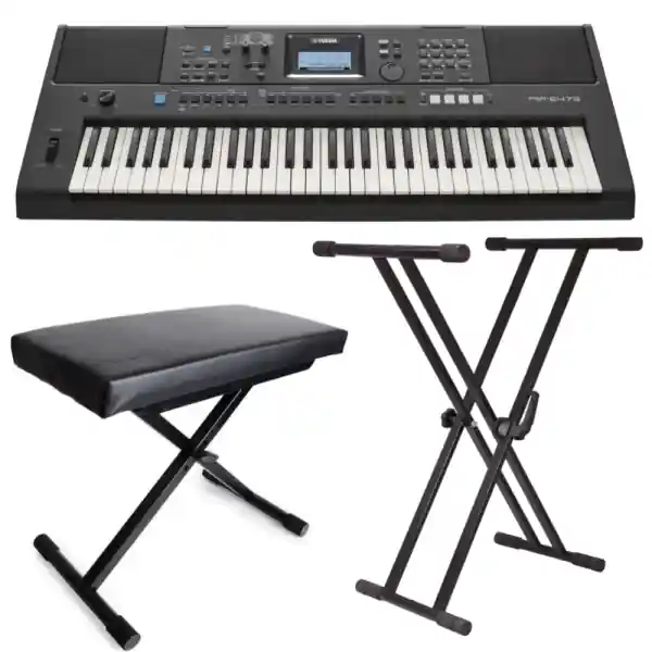 Livraison Express YamahaPACK PSR-E473 + SK002 + SKB07