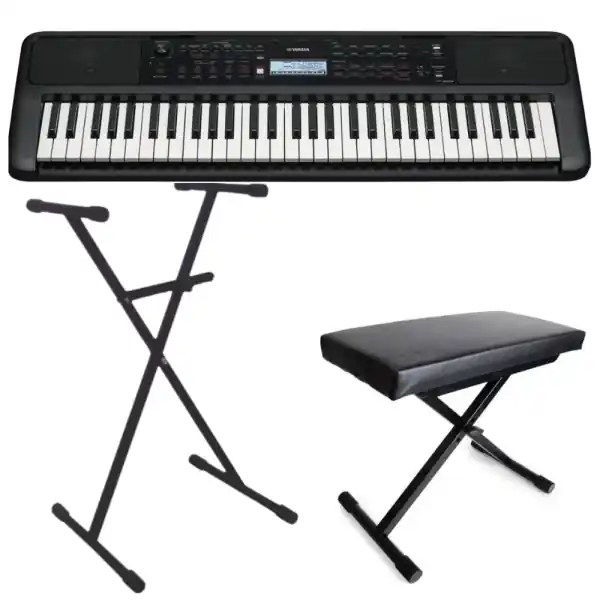 Meilleure Vente YamahaPACK PSR-E383 + SK001 + SKB07