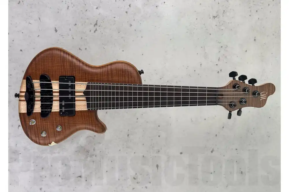 Solde Mayones Cali 5 Mini Bass Flamed Maple T.E.W. - Trans Natural Matt