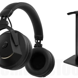 AlphaTheta HDJ-F10-TX - Wireless DJ Headphones incl. HP-TX01 Transmitter incl. Headphone Stand - Bundle Set Dernier Modèle