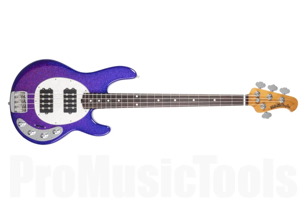 Super Prix Music Man USA StingRay 4 Special HH VSB - Violet Sparkle Burst