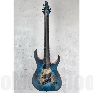 Mayones Duvell 7 Elite VF Custom Eye Poplar - Turquoise Iris Satin Acheter En Ligne
