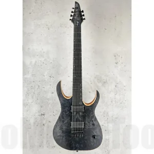 Mayones Duvell 7 Elite Custom Eye Poplar - Liquid Black Satin PV Dernière Chance