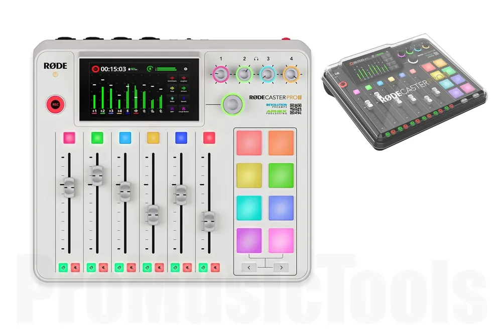 Rode Rodecaster Pro II White inkl. Rodecover II - Bundle Set Vente Directe
