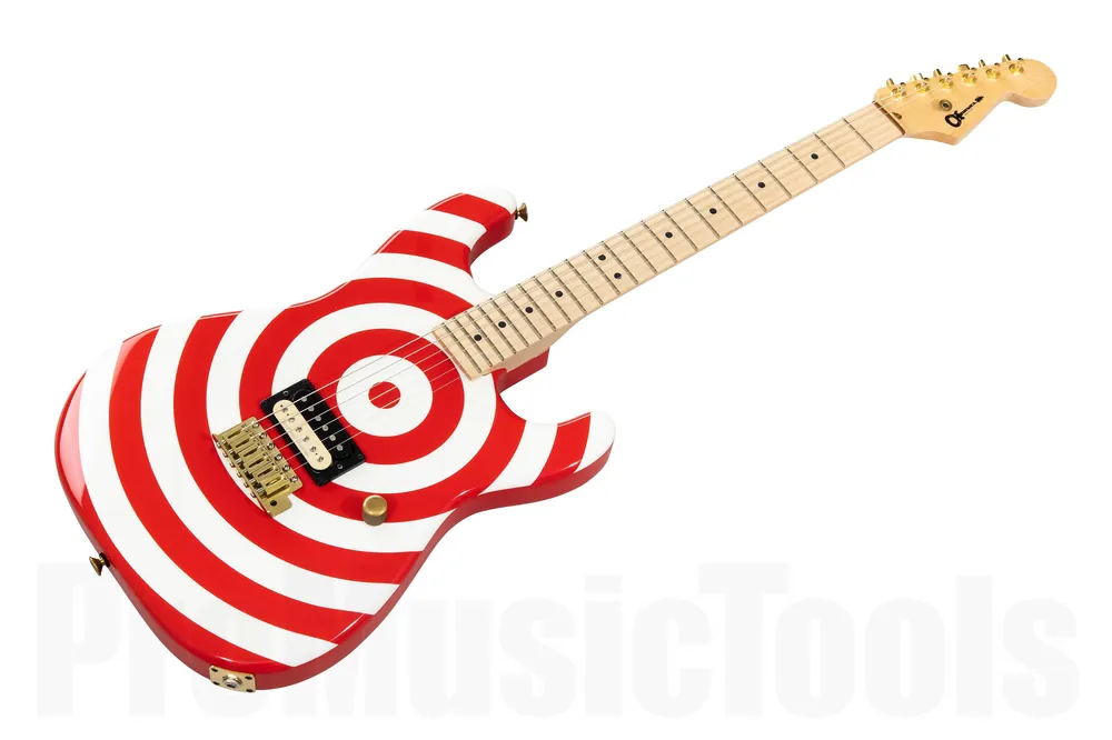 Charvel USA Custom Shop Strat - San Dimas Retro Bullseye Livraison Express