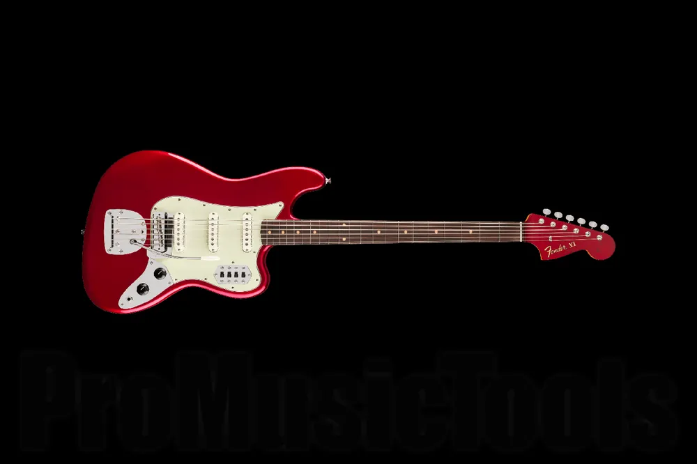 Meilleure Vente Fender Vintera III Early 60s Bass VI RW CAR - Candy Apple Red