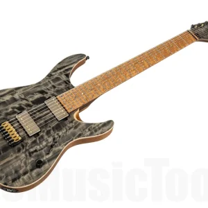 Promotion Saisonnière Mayones Aquila Elite S 7 Curly Poplar - Trans Graphite Gloss PV