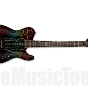 ESP Ltd Eclipse ‘87 RBCRK - Rainbow Crackle Expédition Rapide