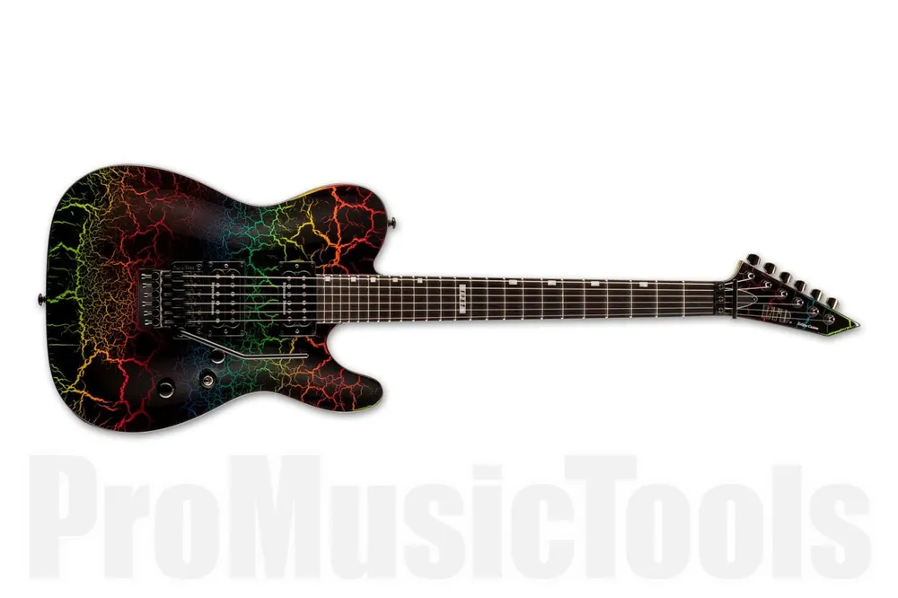 ESP Ltd Eclipse ‘87 RBCRK - Rainbow Crackle Expédition Rapide