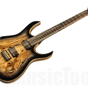Mayones Duvell 6 Elite Custom Master Grade Spalted Maple - Natural Black Burst Gloss Must-Have