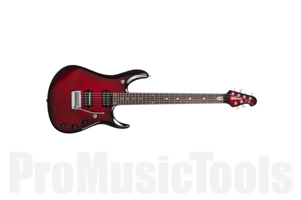 Music Man USA John Petrucci JP6 Custom - Maple Top QL - Black Cherry Quilt Marque