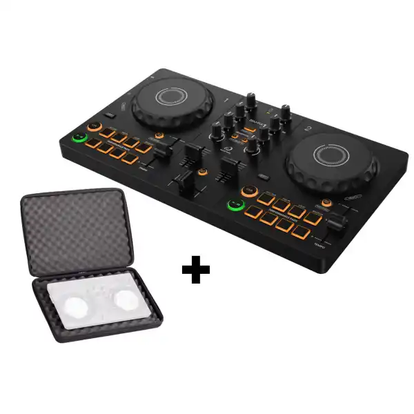Pioneer DJ AlphaThetaPack DDJ FLX-2 + Creator Controller Hardcase U8301BL Expédié Aujourd'hui